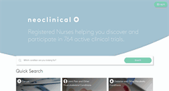 Desktop Screenshot of neoclinical.com